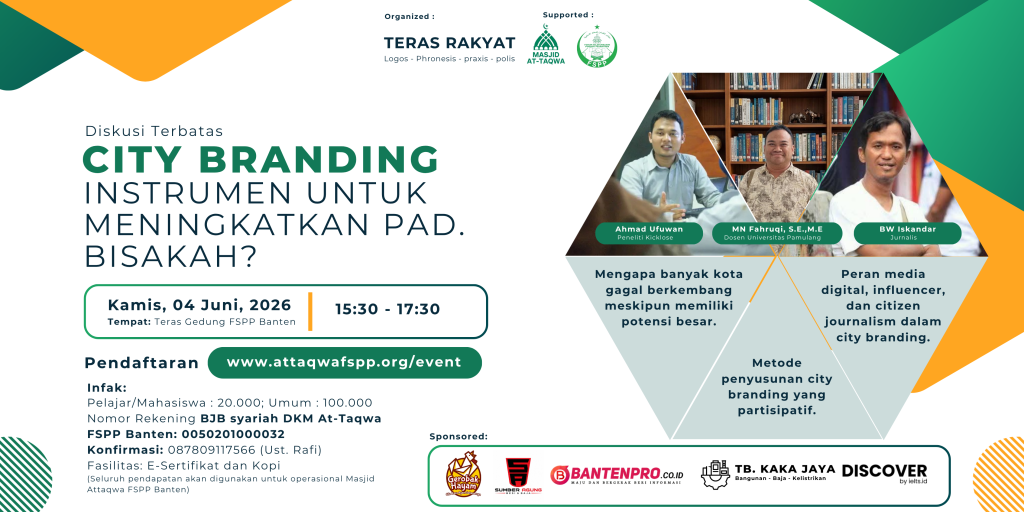 TERAS RAKYAT: CITY BRANDING: Instrumen untuk Meningkatkan PAD, Bisakah? green white orange modern geometric online training banner (6)